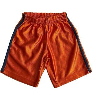 Disney Kids Boy's Short Pants Orange Blue Line Side Elastic Waist Polyester S 2T
